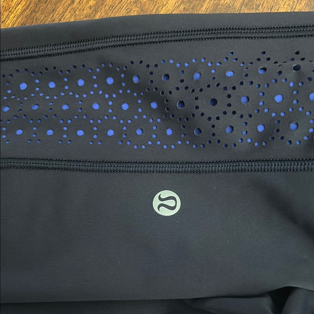 Lululemon Athletica Blue and Black Performance Leggings